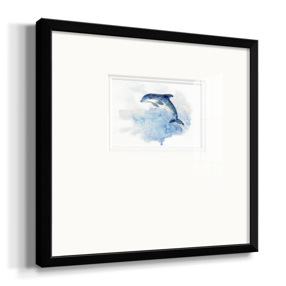 Wave Jumping Premium Framed Print Double Matboard