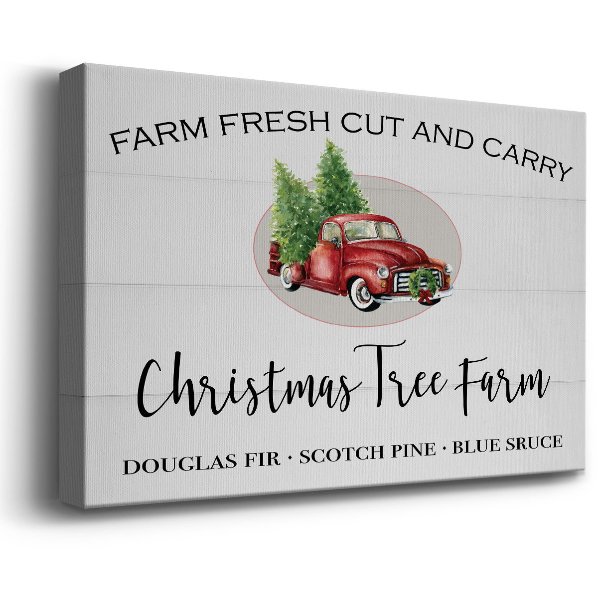 Christmas Tree Farm - Premium Gallery Wrapped Canvas  - Ready to Hang