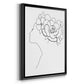 Fashion Floral Sketch II - Modern Framed Canvas Print