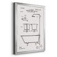Vintage Bath II - Modern Framed Canvas Print