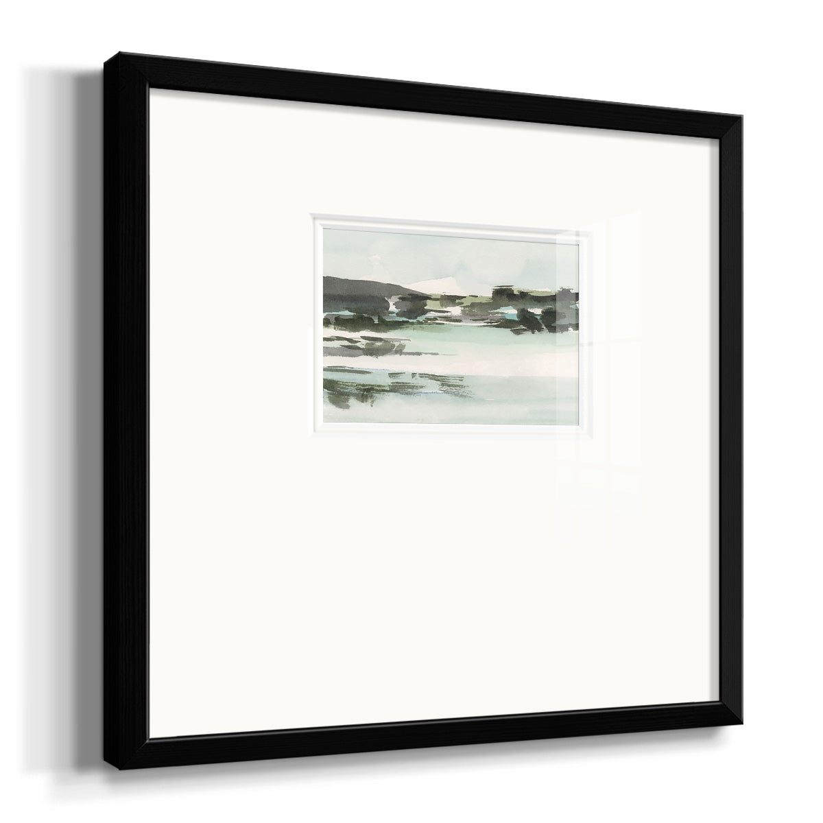 Turquoise Marsh II Premium Framed Print Double Matboard