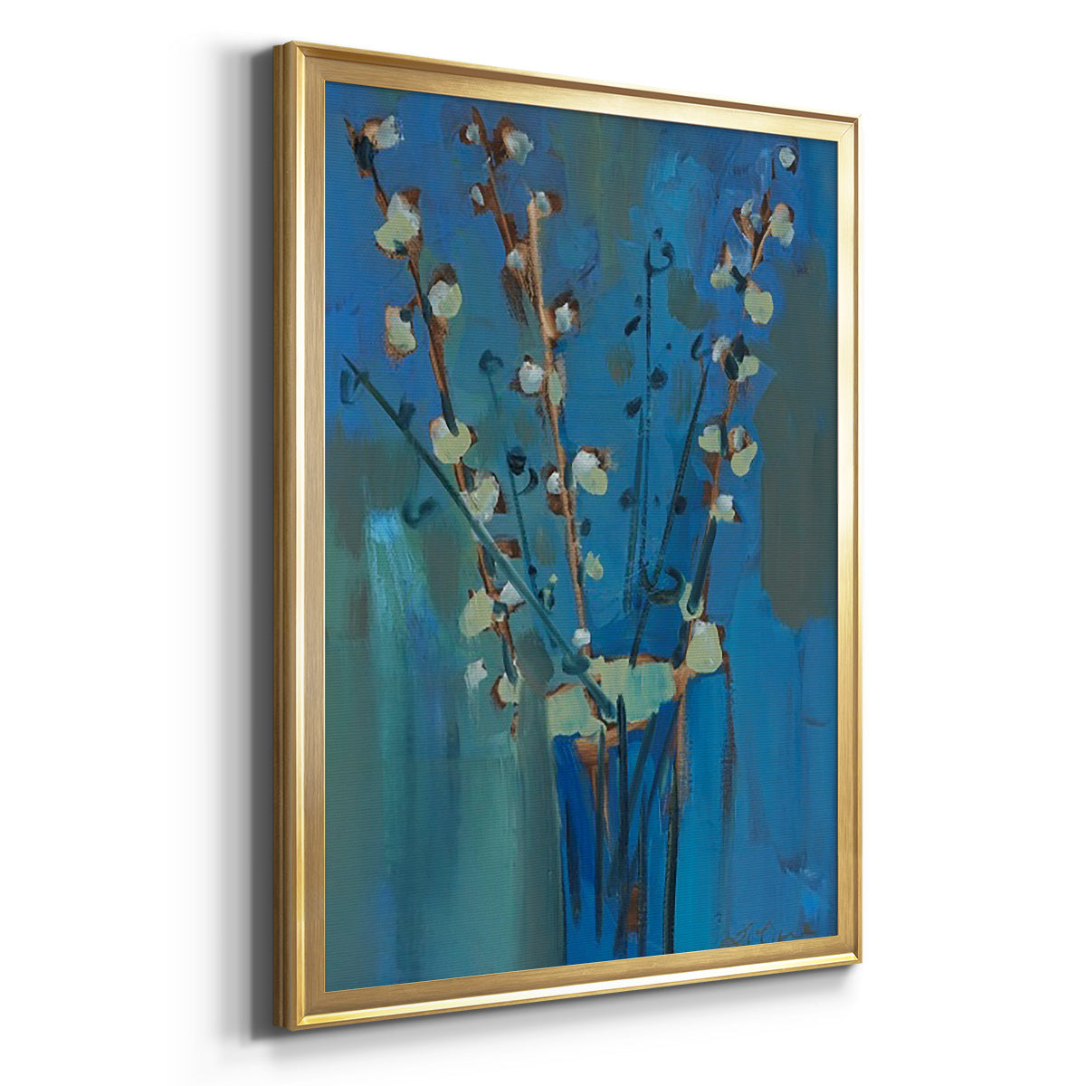 Winter Willow II - Modern Framed Canvas Print