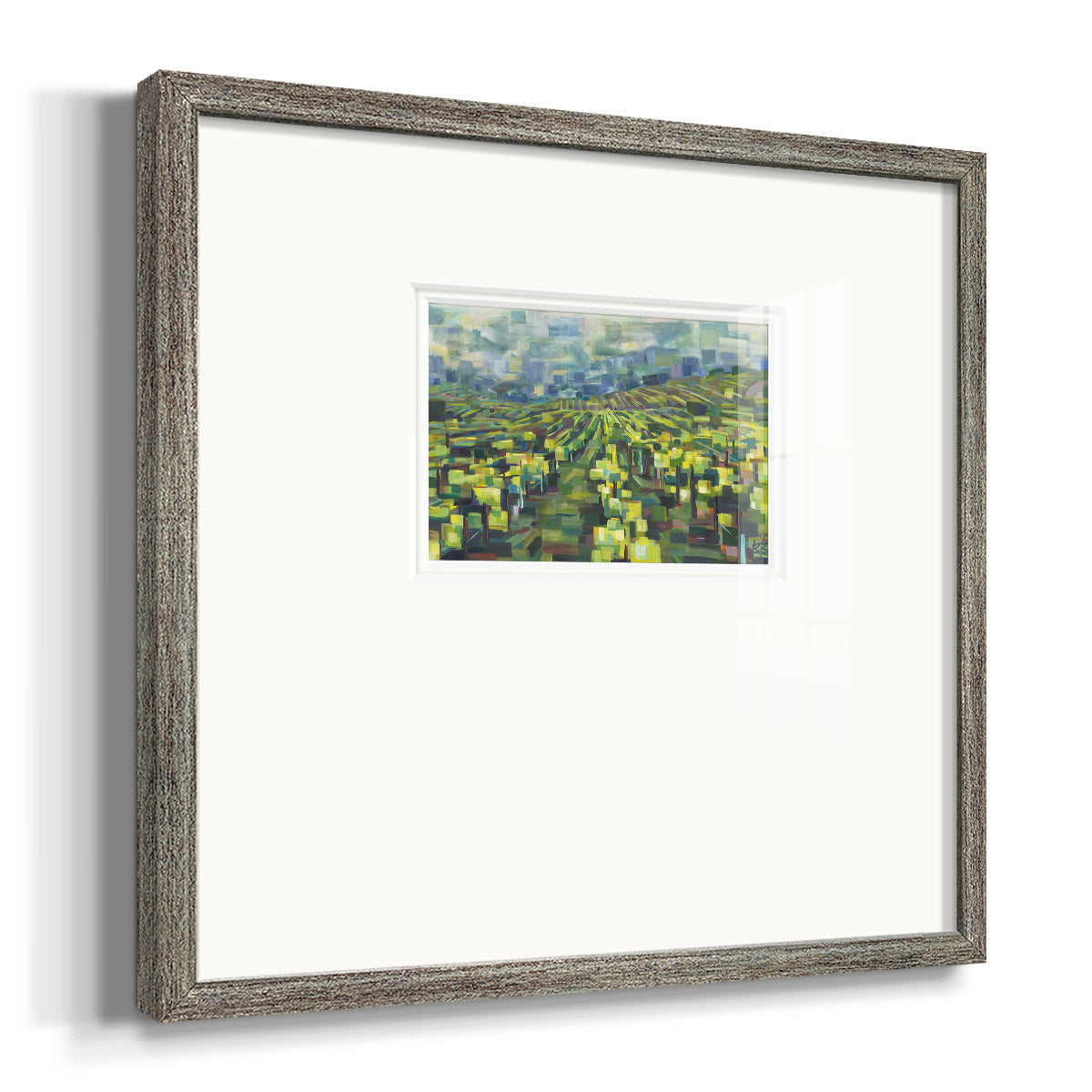 Yellow Grapevines Forever- Premium Framed Print Double Matboard