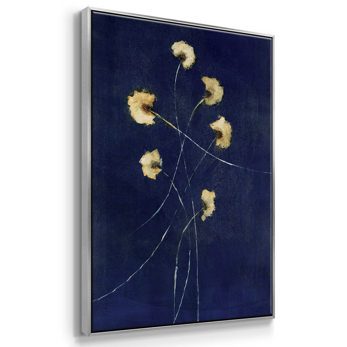 Indigo 1 - Floater Framed Canvas Print