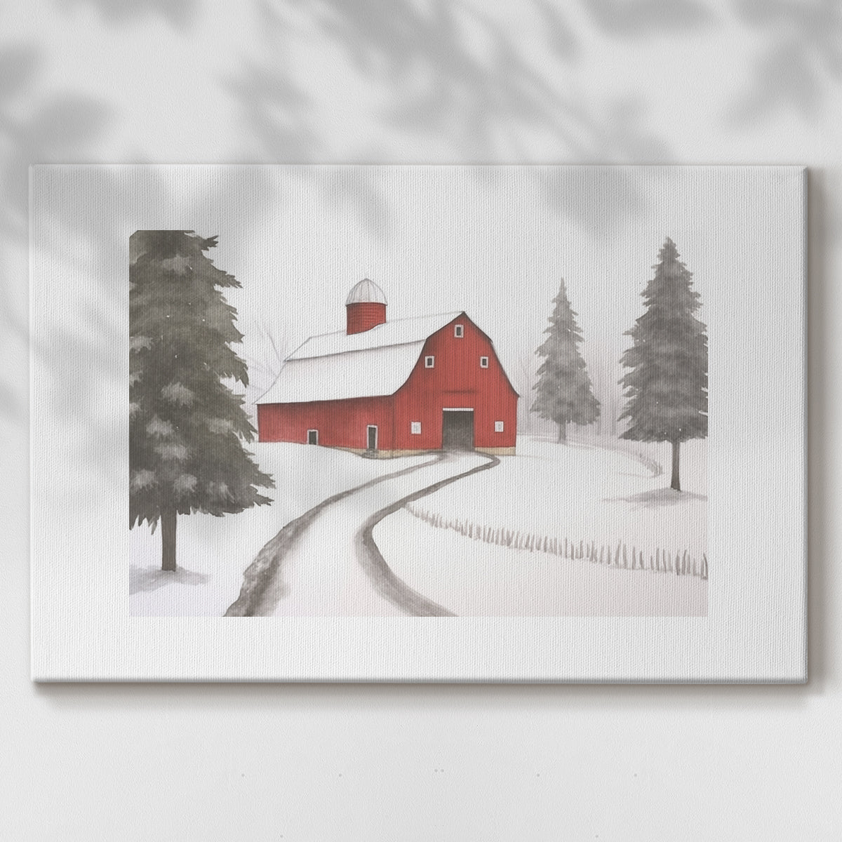 Silver Dawn Lane - Canvas Art Print