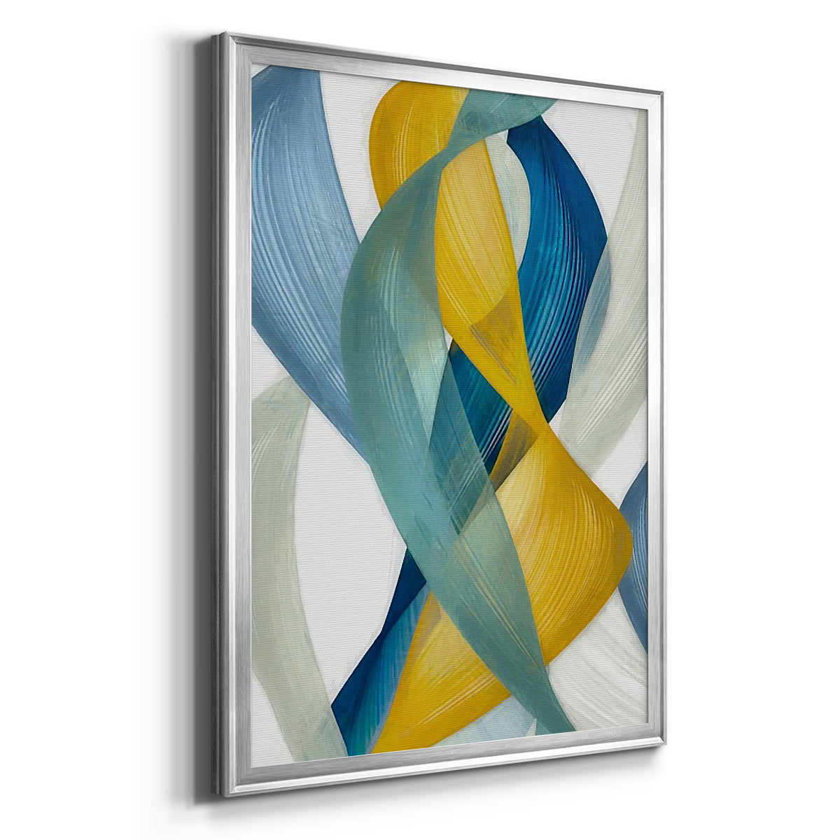 Horizontal Bands I - Modern Framed Canvas Print