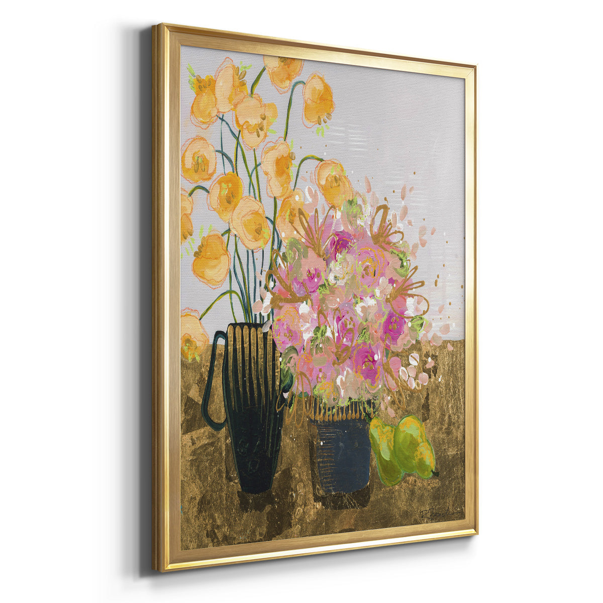Not So Still Life - Modern Framed Canvas Print