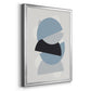 Shapely Blues I - Modern Framed Canvas Print
