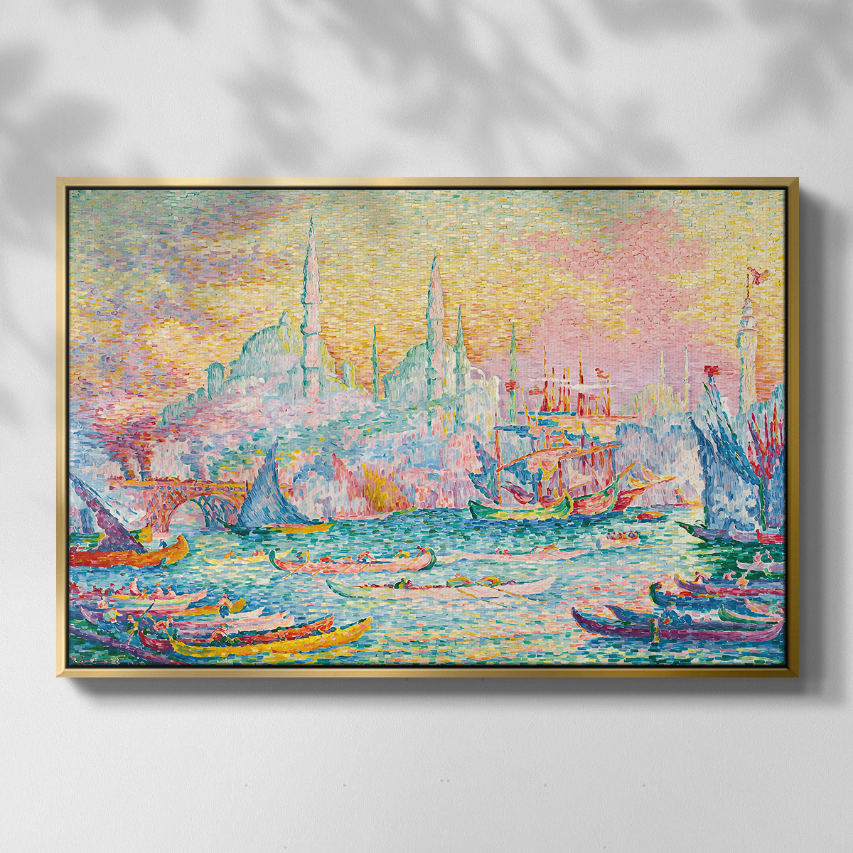 The Golden Horn, Constantinople, 1907 - Floater Framed Canvas Print