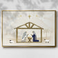 Away in a Manger Collection A - Framed Gallery Wrapped Canvas in Floating Frame