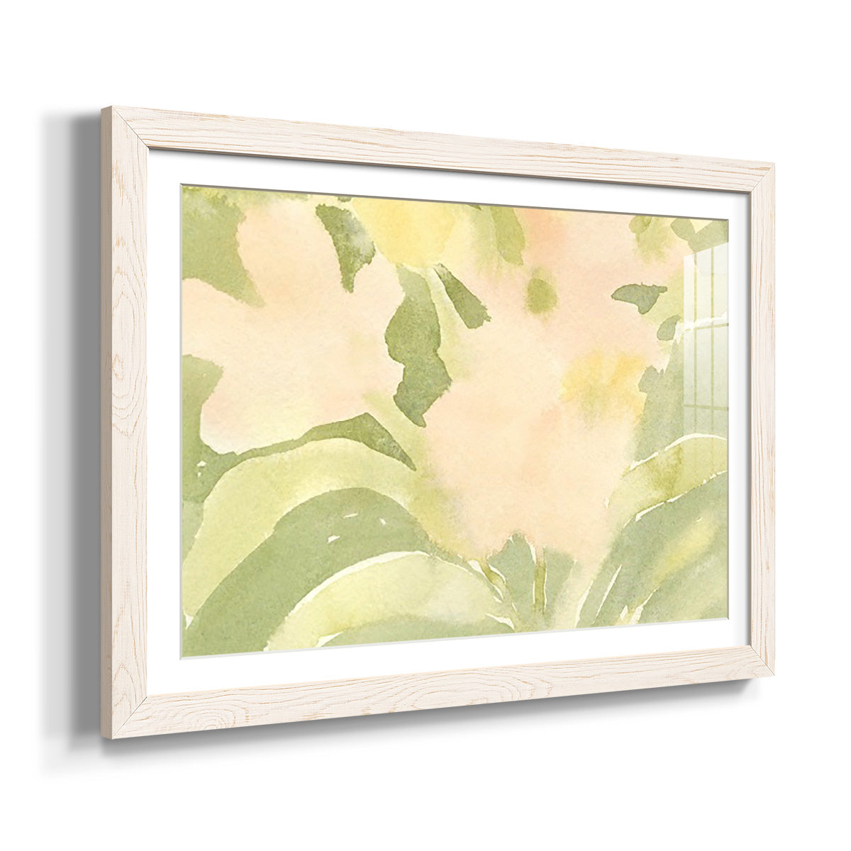 Verdant Floral Abstract II - Barnwood Framed Art Print