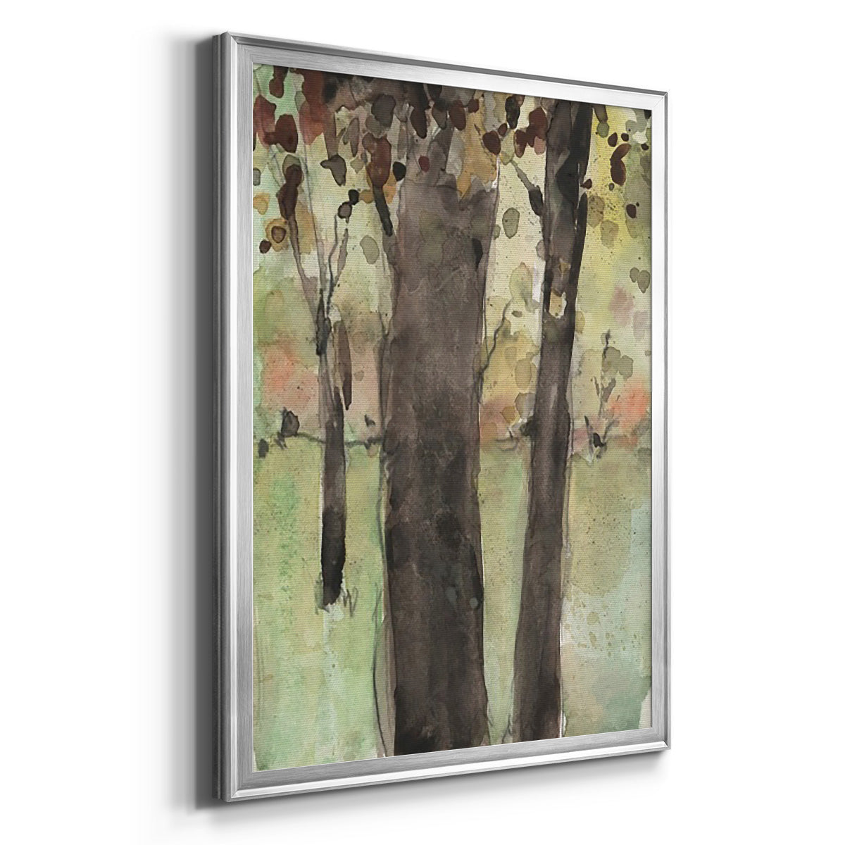 Under the Tree Confetti II - Modern Framed Canvas Print