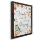 Spring Bird Blessing - Barnwood Framed Canvas Print