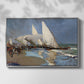 The Beach at Valencia, 1908 - Floater Framed Canvas Print
