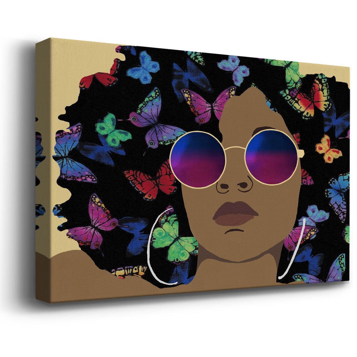 Butterfly Diva I Premium Gallery Wrapped Canvas - Ready to Hang