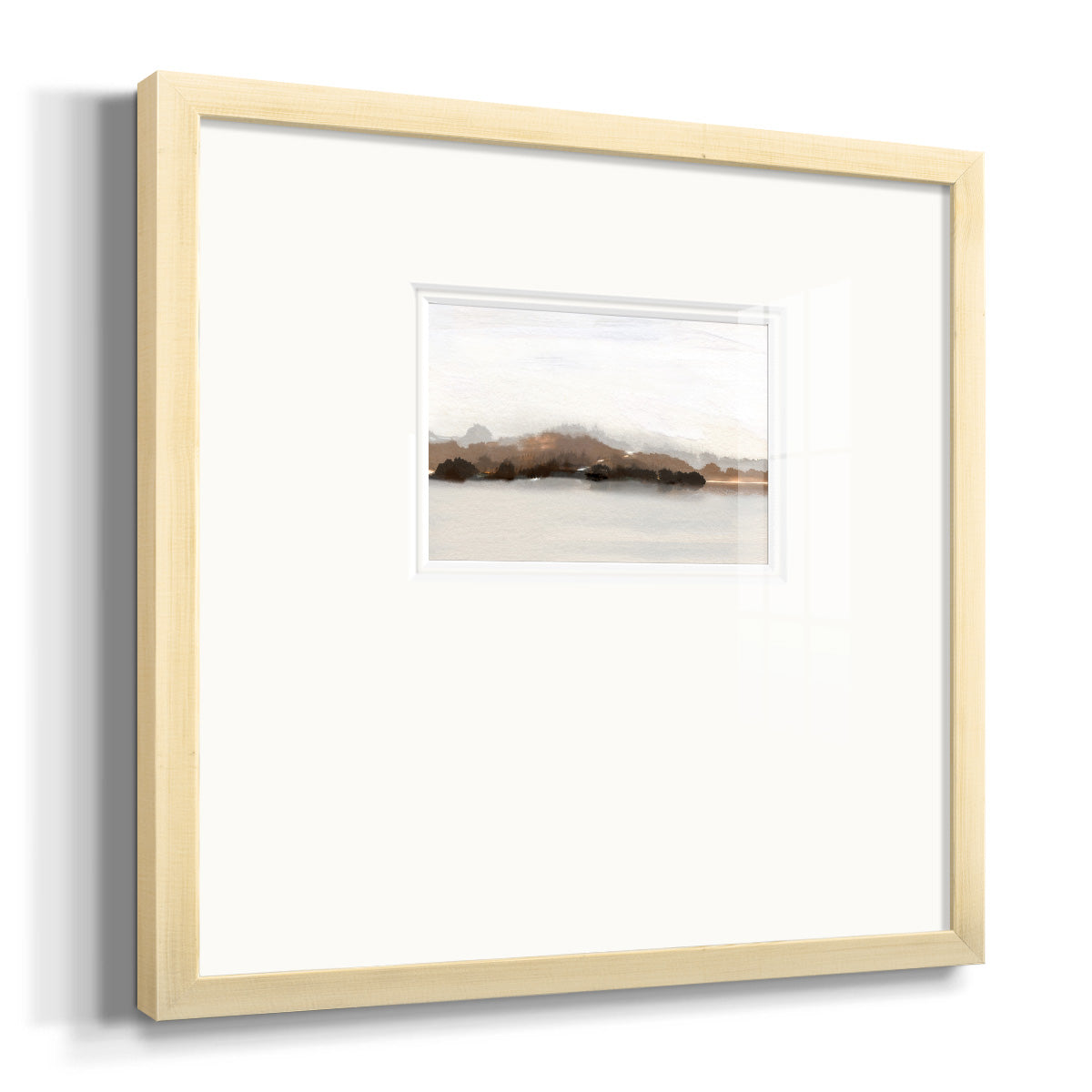 Slauson Mountain at Dusk Premium Framed Print Double Matboard