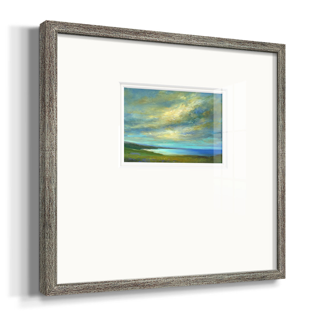 Coastal Views I - Double Matboard Framed Print