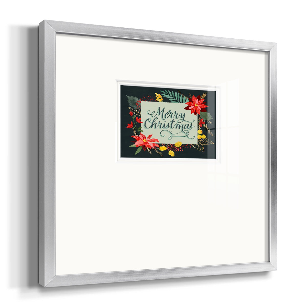 Bright Christmas Night  I Premium Framed Print Double Matboard