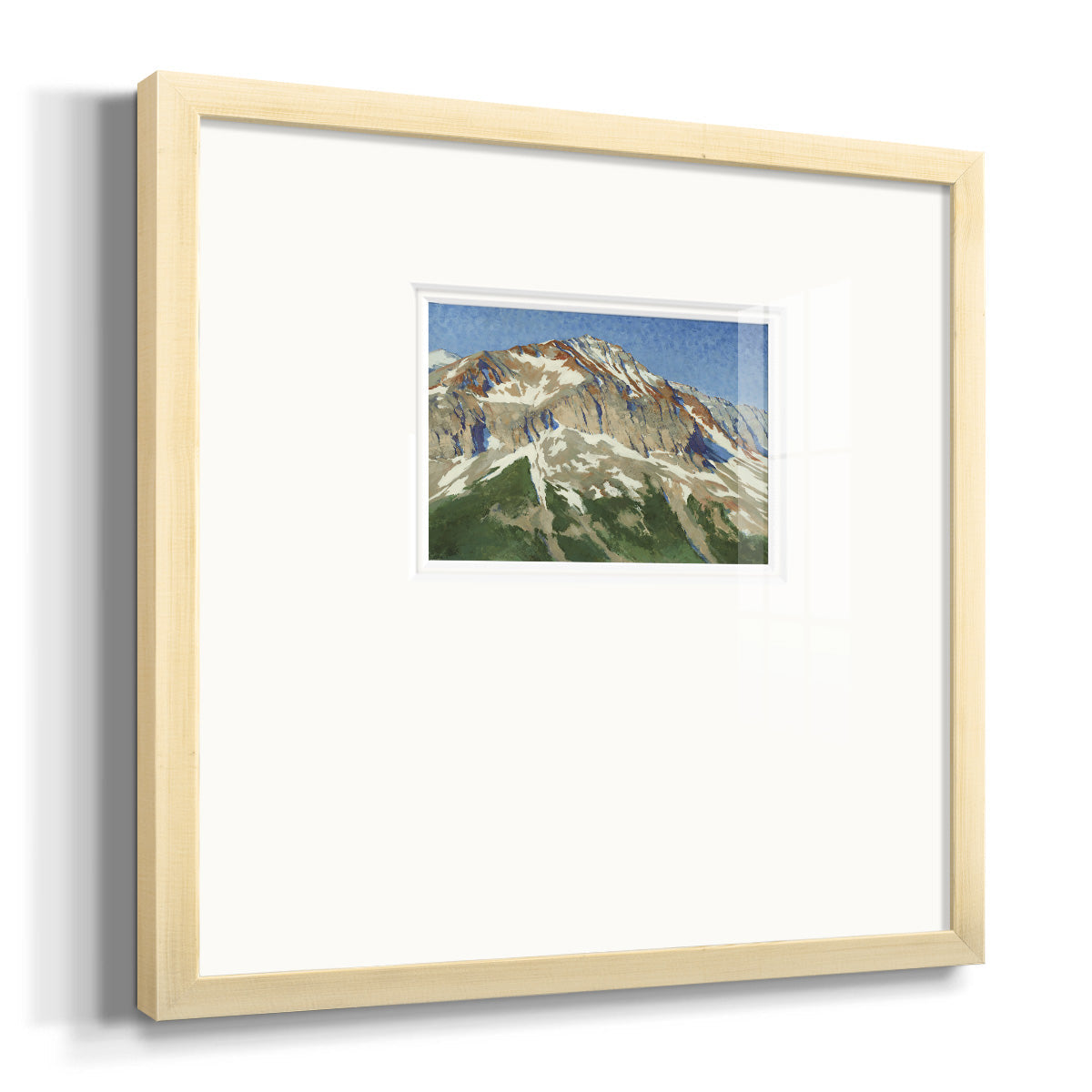 Vermillion Ascent- Premium Framed Print Double Matboard