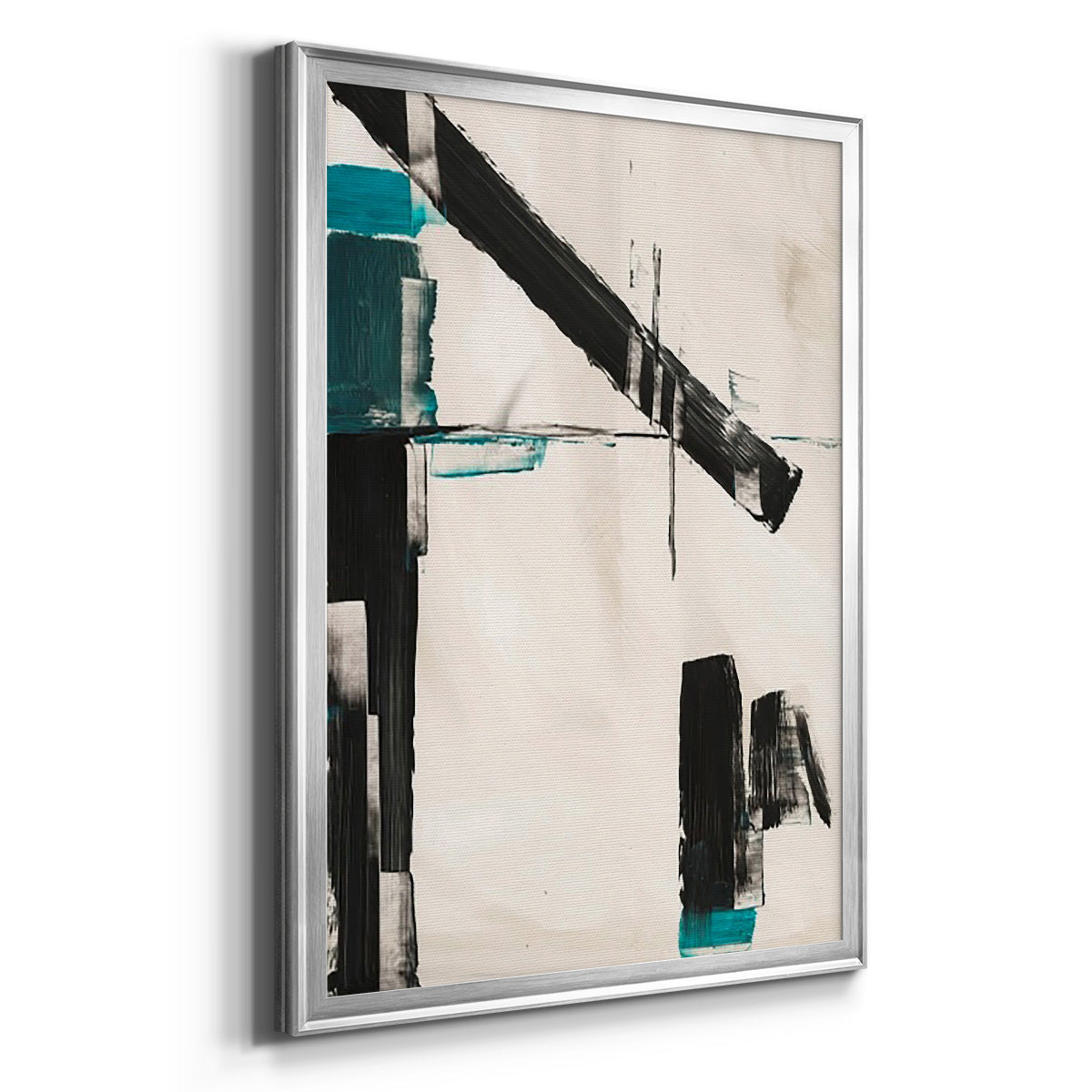 Geometry Notes III - Modern Framed Canvas Print