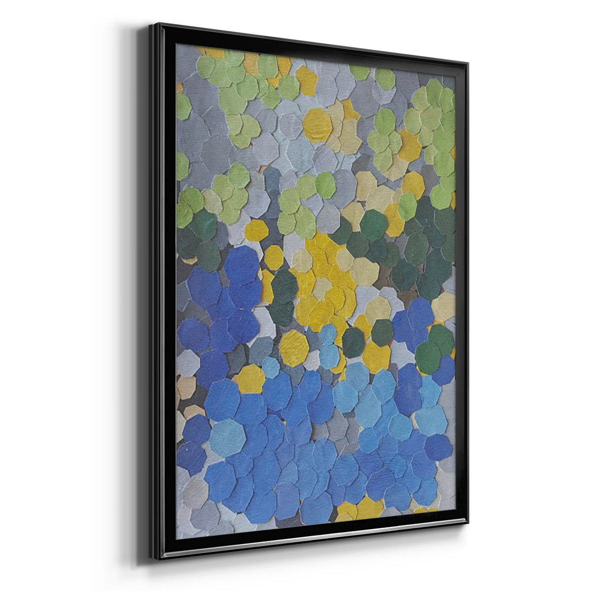 Lake Como Garden - Modern Framed Canvas Print