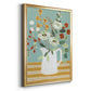 Joyful Blossoms II - Modern Framed Canvas Print