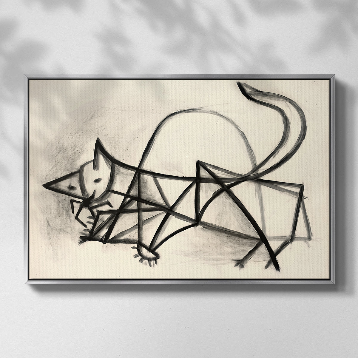Study of a Cat (Étude de chat), 1946 - Floater Framed Canvas Print