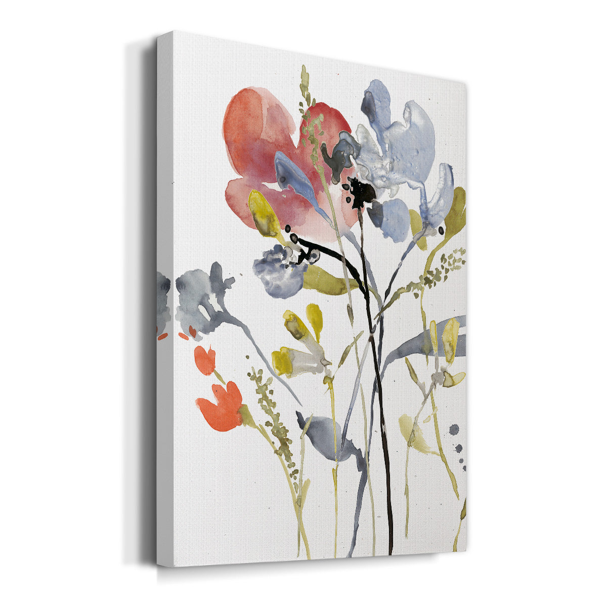 Flower Overlay I - Canvas Art Print