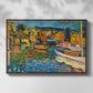Study for Autumn Landscape with Boats, 1908 - Floater Framed Canvas Print