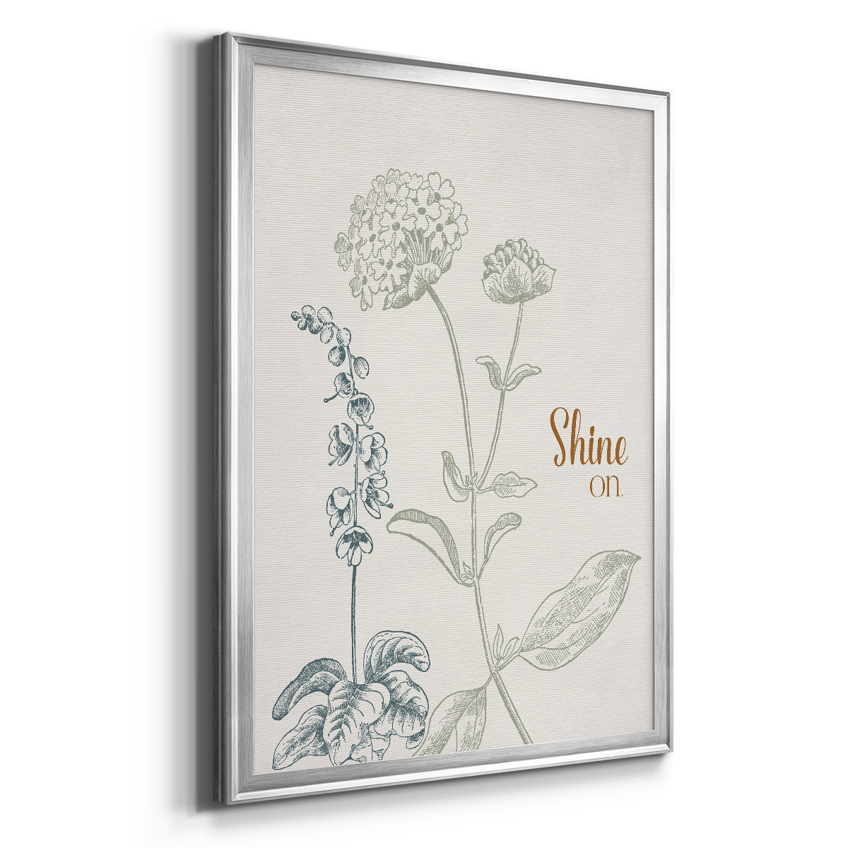 Shine On - Modern Framed Canvas Print