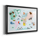 Animal Map - Modern Framed Art Print