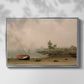 The Stranded Boat, 1863 - Floater Framed Canvas Print