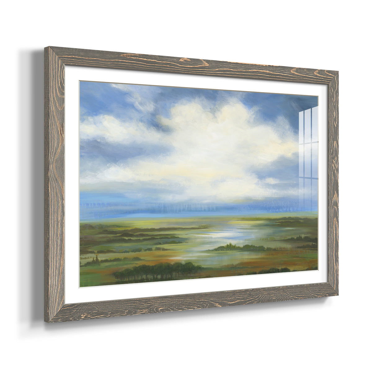 Lighting the Way - Barnwood Framed Art Print