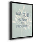All Things - Modern Framed Canvas Print