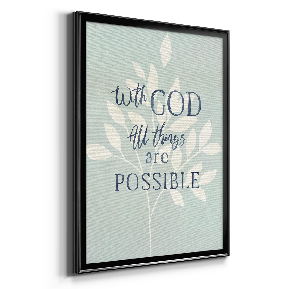 All Things - Modern Framed Canvas Print