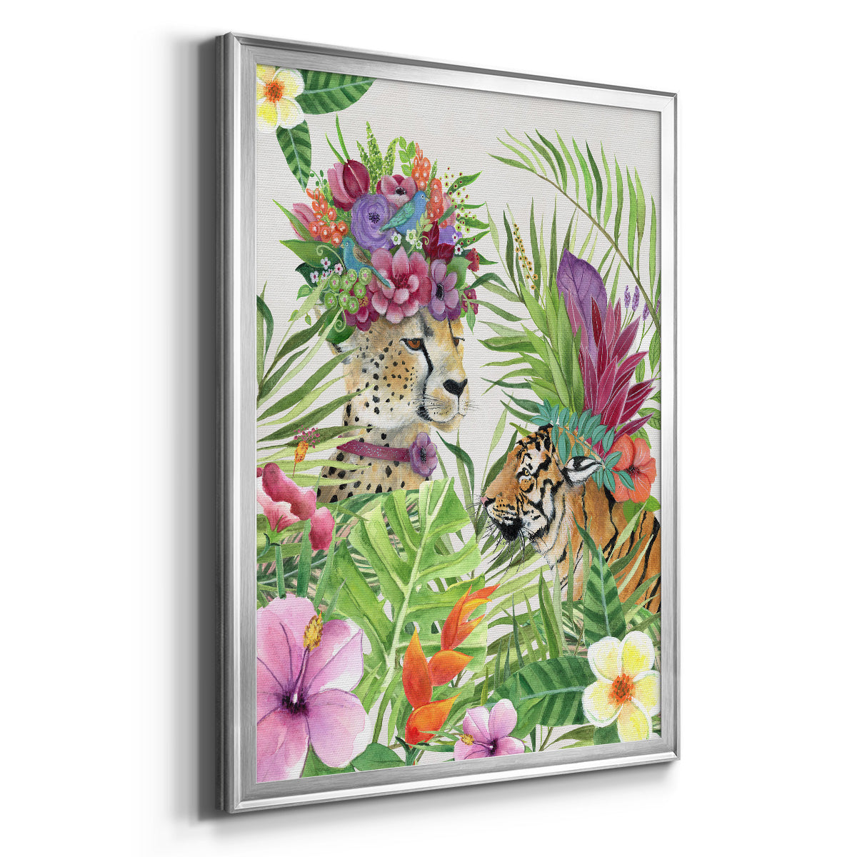 Jungle Royale I - Modern Framed Canvas Print