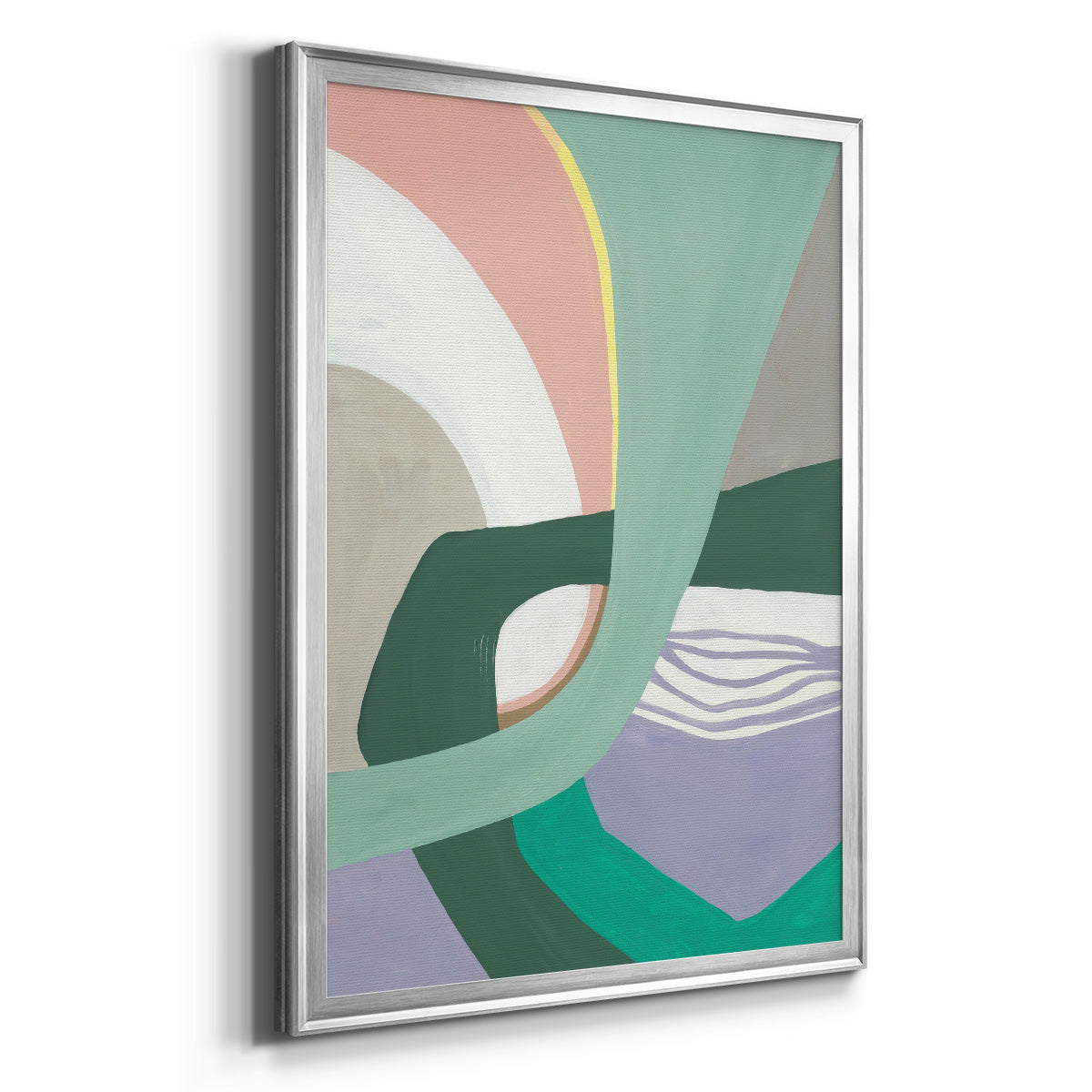 Merge Left - Modern Framed Canvas Print