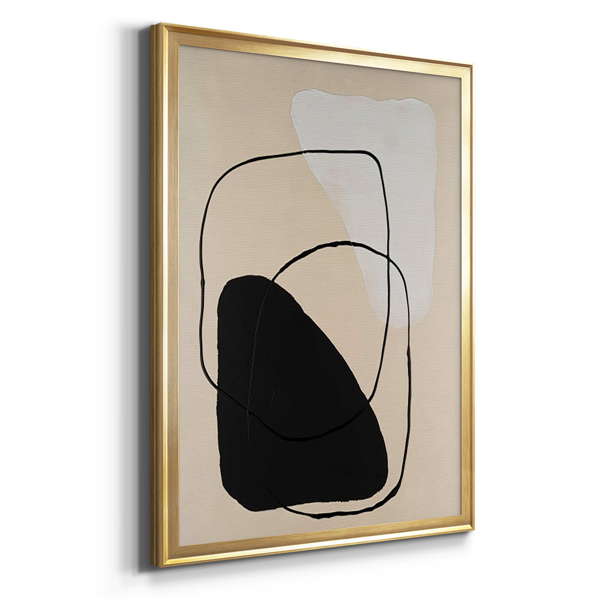 Avant Mod II - Modern Framed Canvas Print