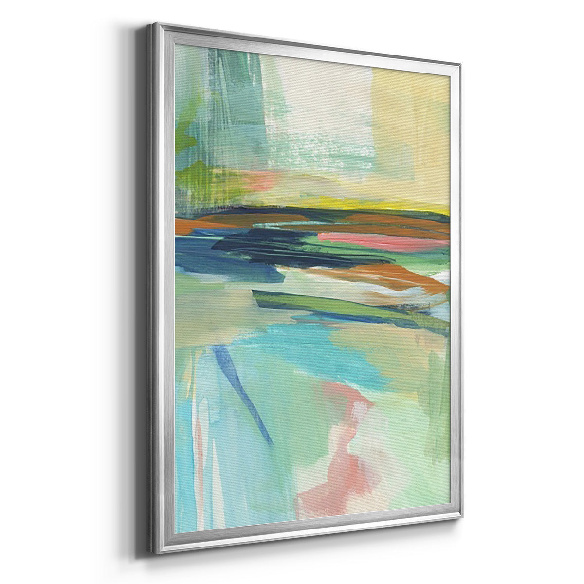Radiant Horizon II - Modern Framed Canvas Print