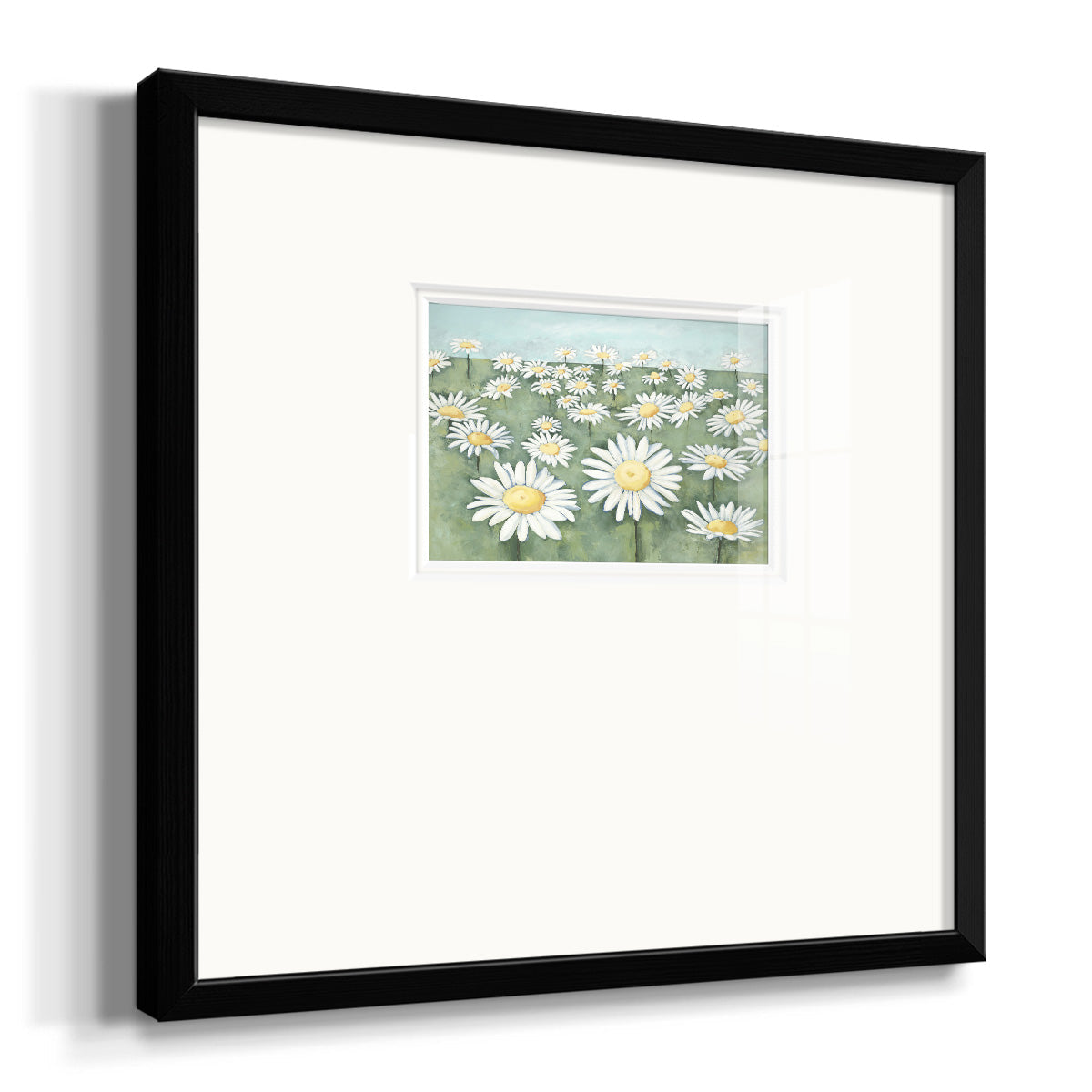 Field of Flowers Premium Framed Print Double Matboard