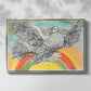 Flying Dove with Rainbow (Colombe volant à l'Arc-en-ciel), 1952 - Floater Framed Canvas Print