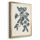 Growing Leaves II - Modern Framed Canvas Print