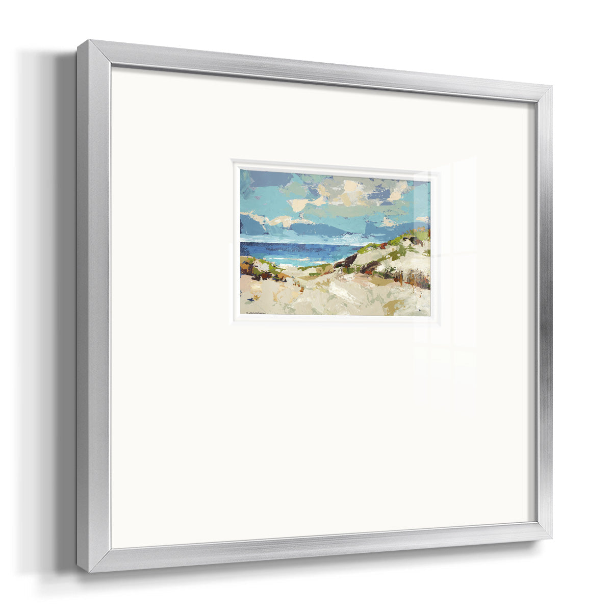 Dunes I- Premium Framed Print Double Matboard