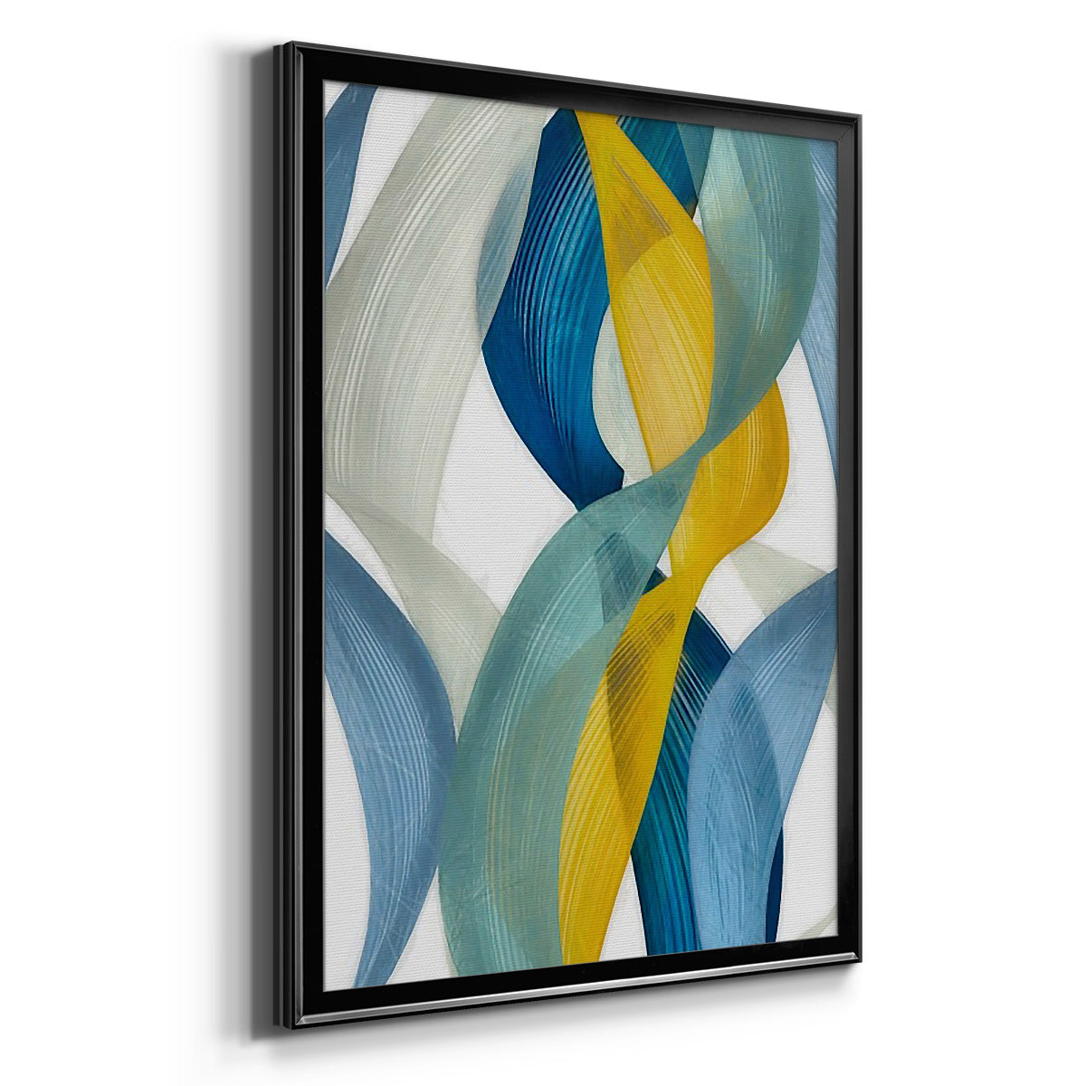 Horizontal Bands II - Modern Framed Canvas Print