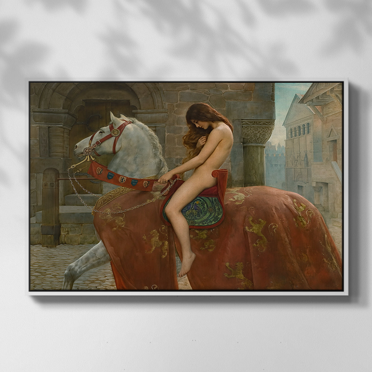 Lady Godiva, 1898 - Floater Framed Canvas Print