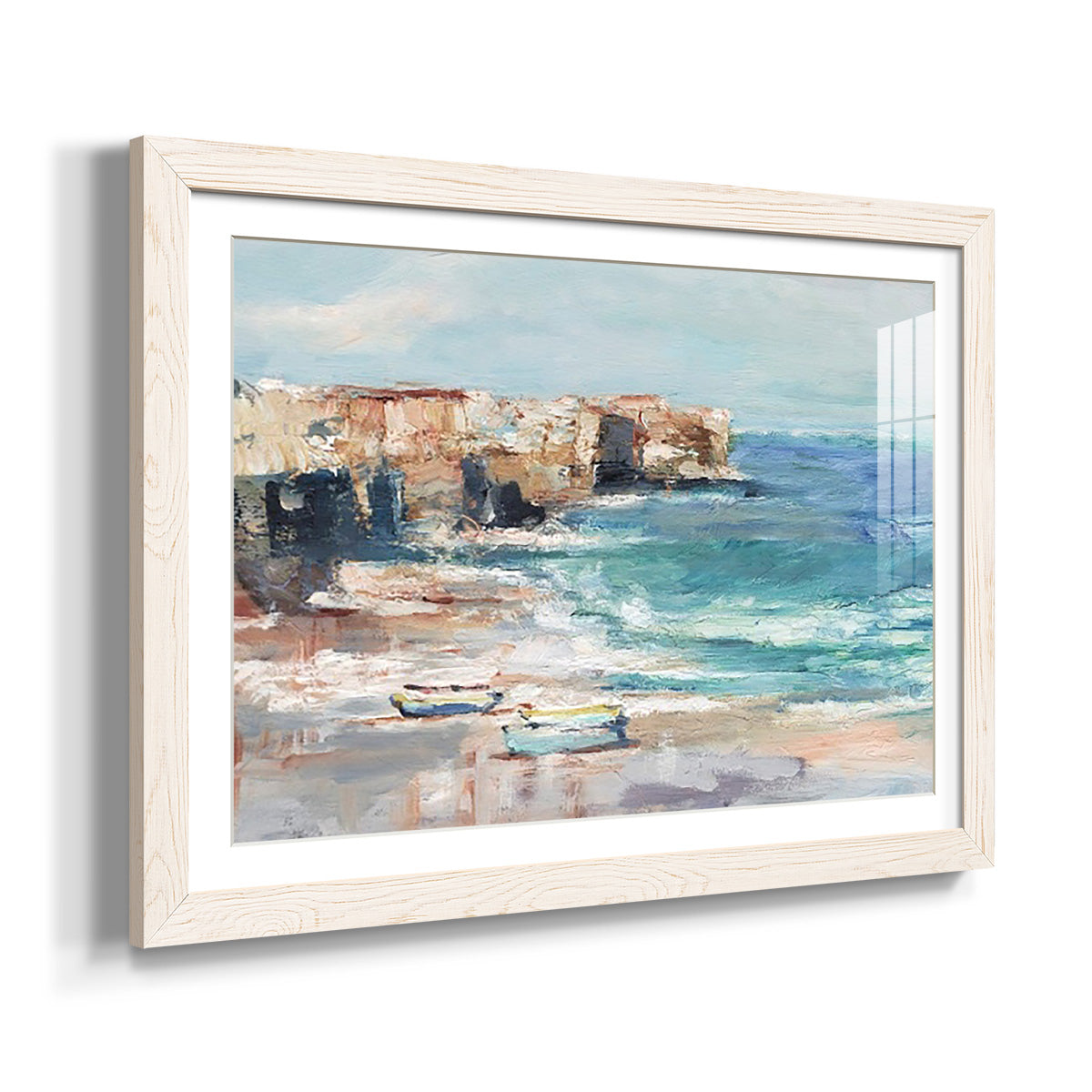 Sea Cliff Study I - Barnwood Framed Art Print