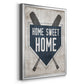 Home Sweet Home Base - Modern Framed Canvas Print