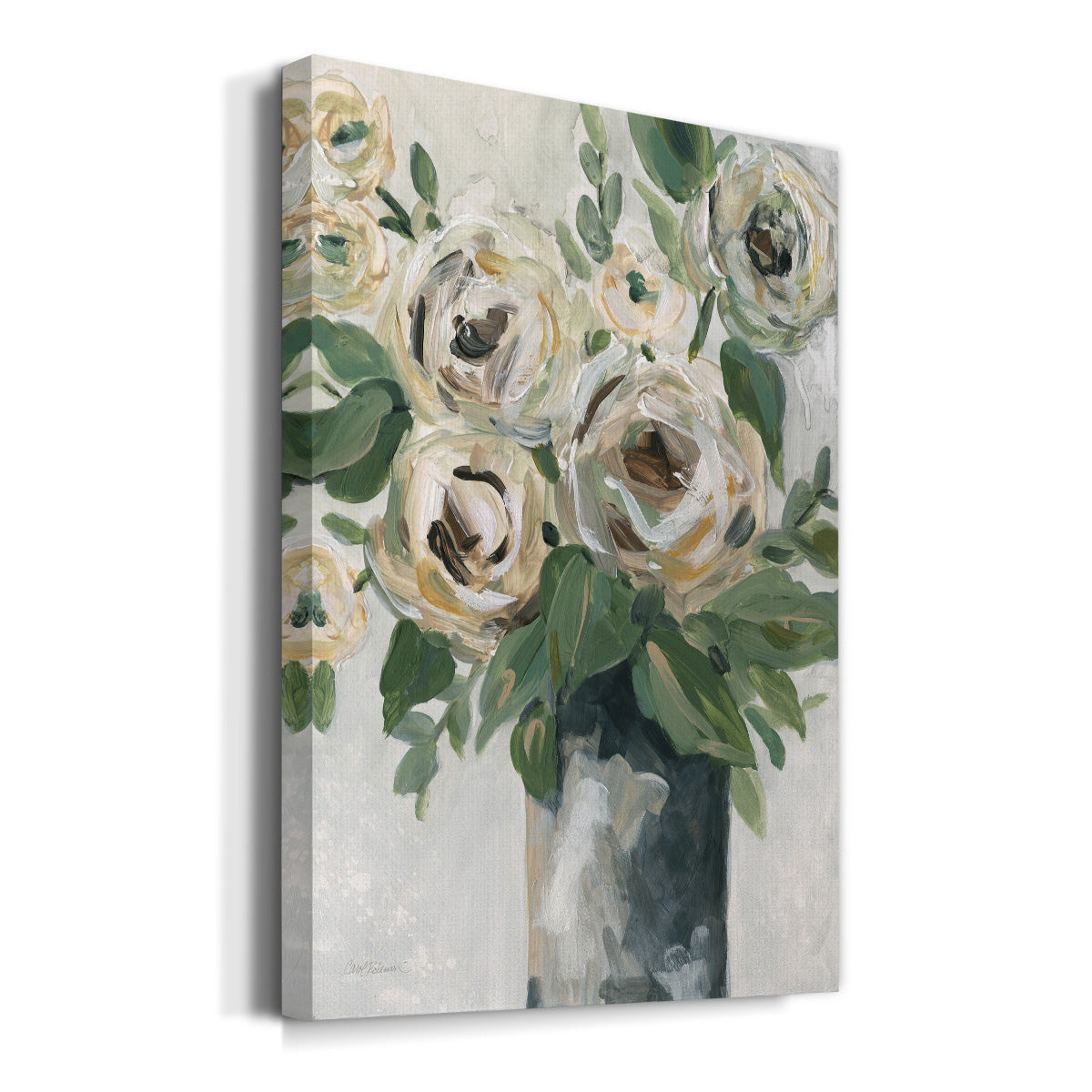 Floral Depth - Canvas Art Print