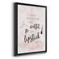 Outfit and Lipstick - Modern Framed Canvas Print