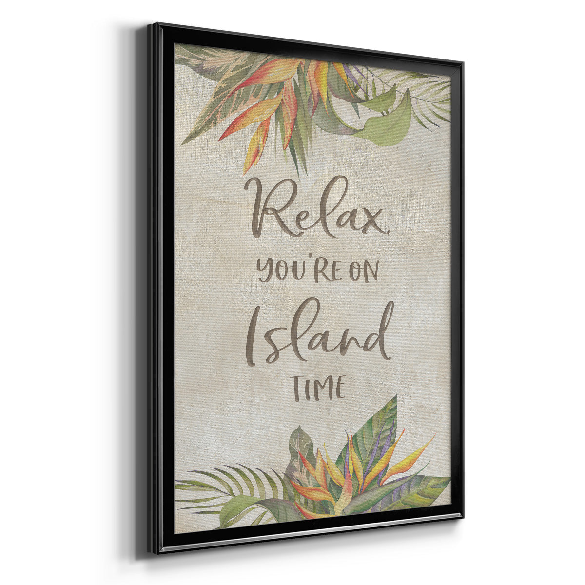 You're On Island Time - Modern Framed Canvas Print